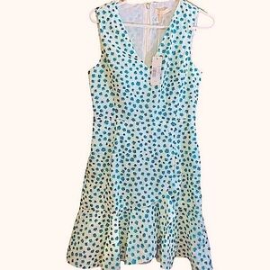 NEW Rebecca Taylor Emerald Daisy floral print dress